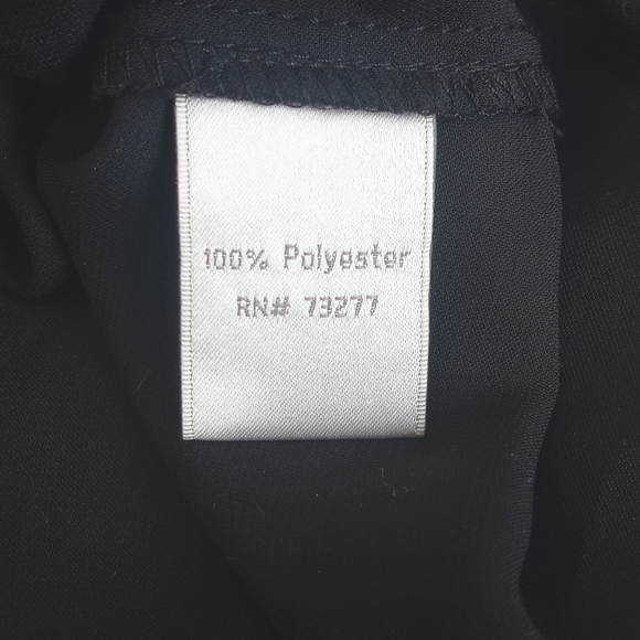 Lauren Conrad Women's Sheer Black Long Sleeve Blouse w Delicate Bow Accents XS - Picture 9 of 11